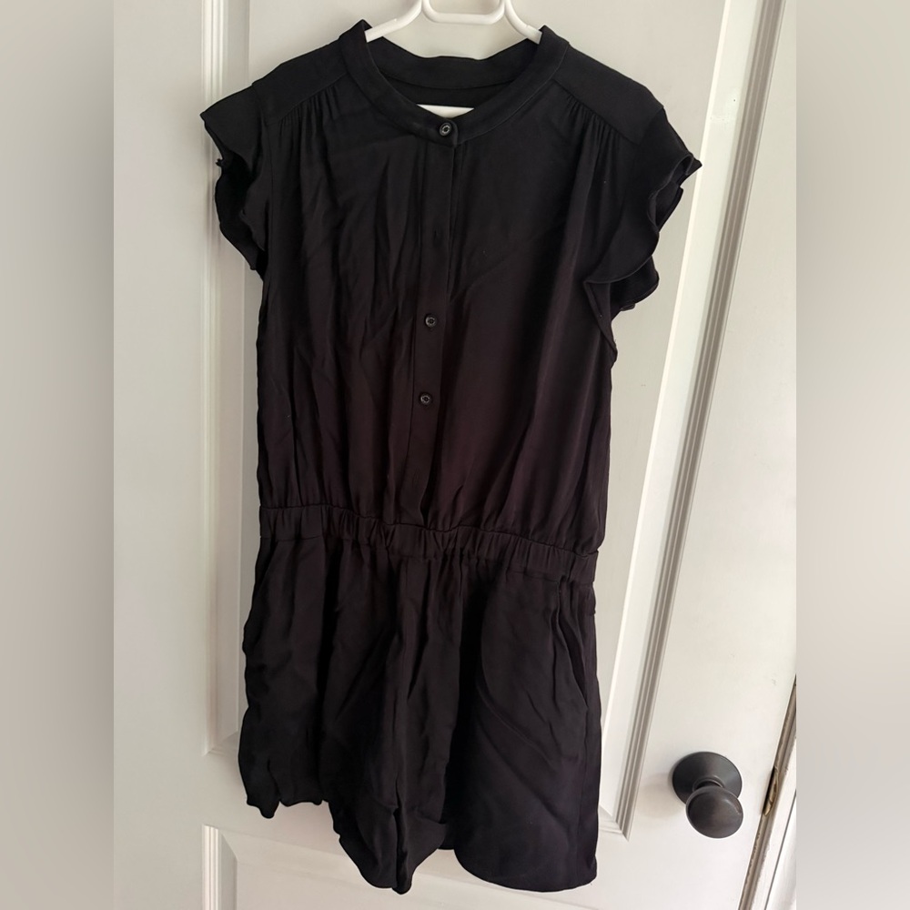 Kate Spade black romper crepe material